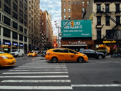 Manhattan Street and Taxis