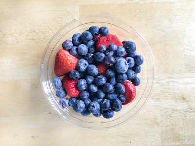 Blueberries and Strawberries