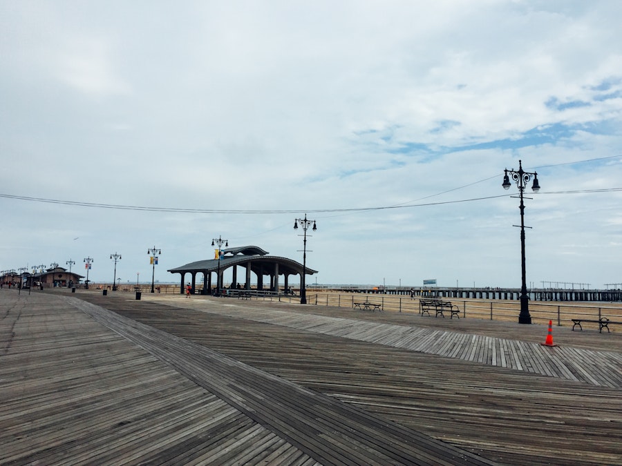 Photo: Boardwalk with Sand and Pier