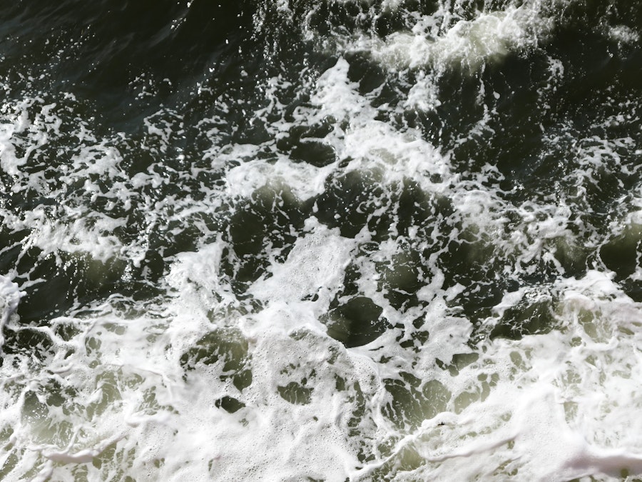 Photo: Ocean Water and Bubbles