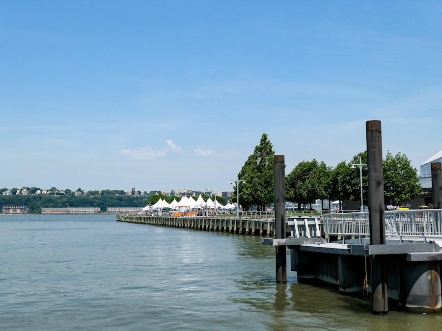 Photo: A dock on a body of water