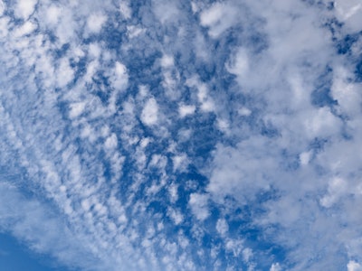 Blue Sky with Clouds - A blue sky with white clouds