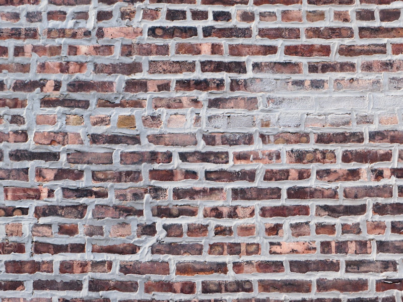 Photo: A close up of a brick wall texture 