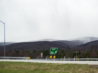 Highway Road with Mountains