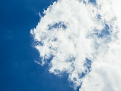 White Clouds in Blue Sky