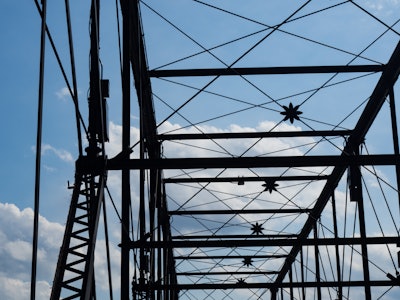 Bridge Silhouette in Clouds