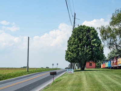 Road and Farmland