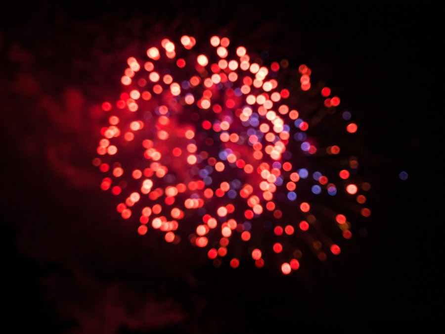 Photo: Blurred Fireworks