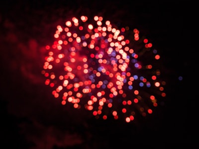 Blurred Fireworks