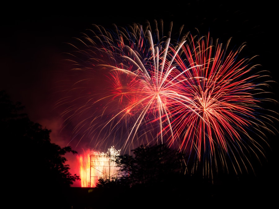 Photo: Red Fireworks