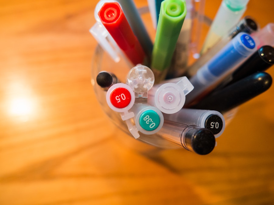 Photo: Pens on Desk