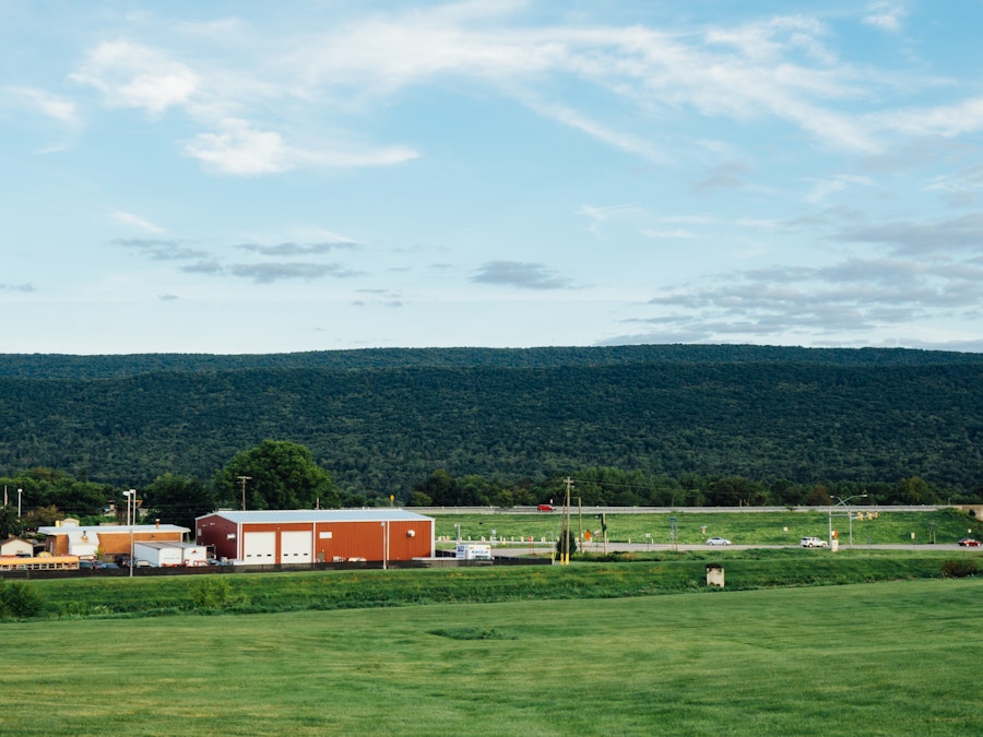 Photo: Landscape Behind Highway