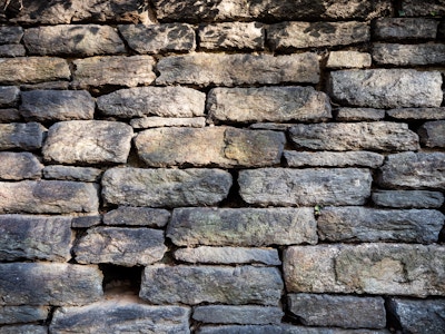 Brick Wall - A close up of a stone wall texture