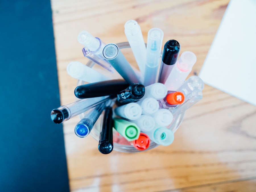 Photo: Desk with Pens